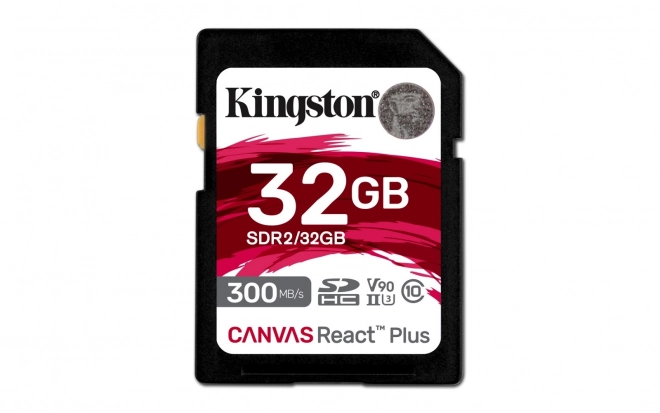 Kingston SD Canvas React Plus UHS-II 32GB memóriakártya