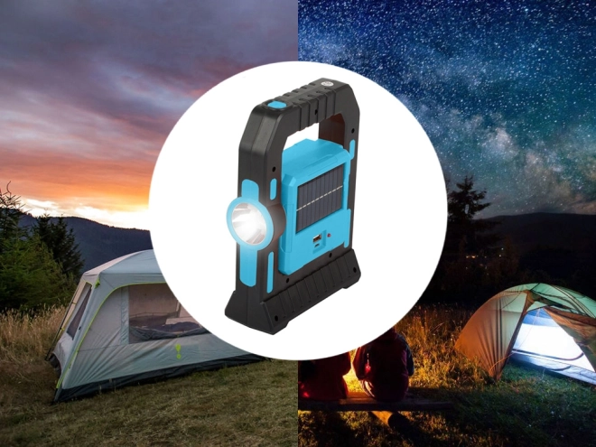 Solaris LED kempinglámpa multifunkciós powerbank