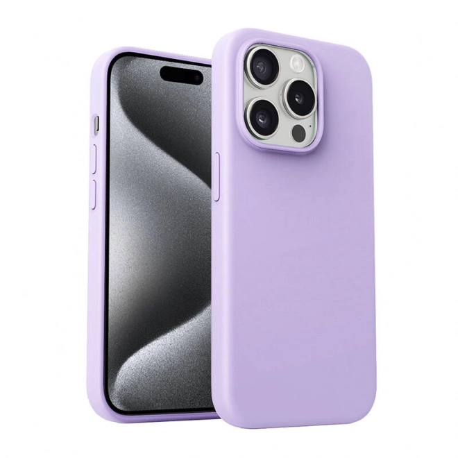 Aukey iPhone 15 Pro lila szilikon tok