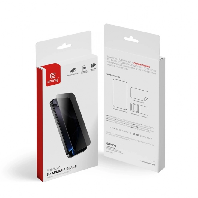 3D Armour Privacy üveg iPhone 16 / iPhone 15 készülékhez