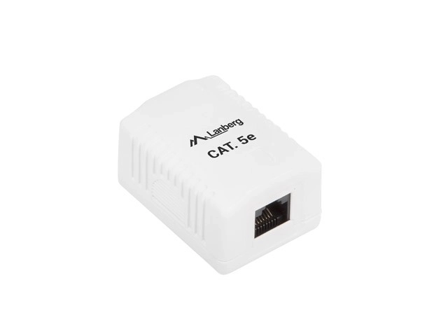 Fehér beltéri RJ45 fali aljzat