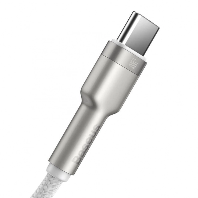 Baseus cafule usb-c töltő- és adatkábel 66W fehér
