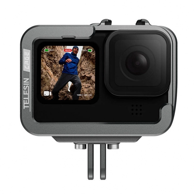 Telesin alumínium ház GoPro Hero 12/11/10/9-hez vertikális adapterrel