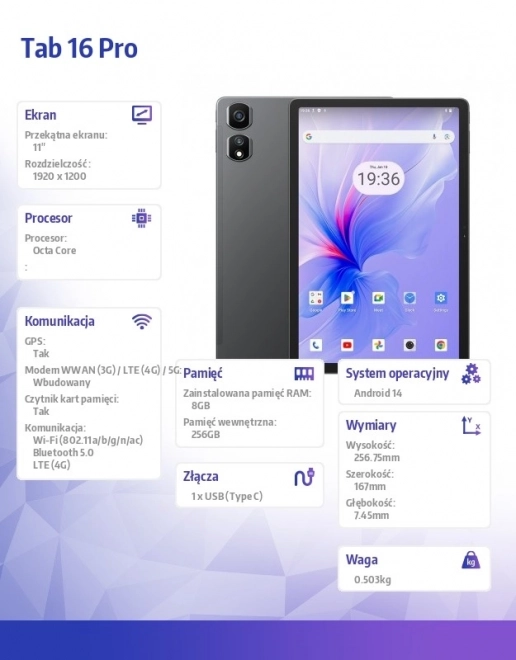 Tablet Blackview TAB 16 Pro LTE