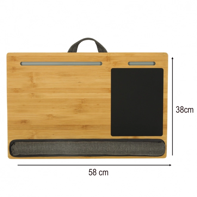 Fa laptoptartó asztal