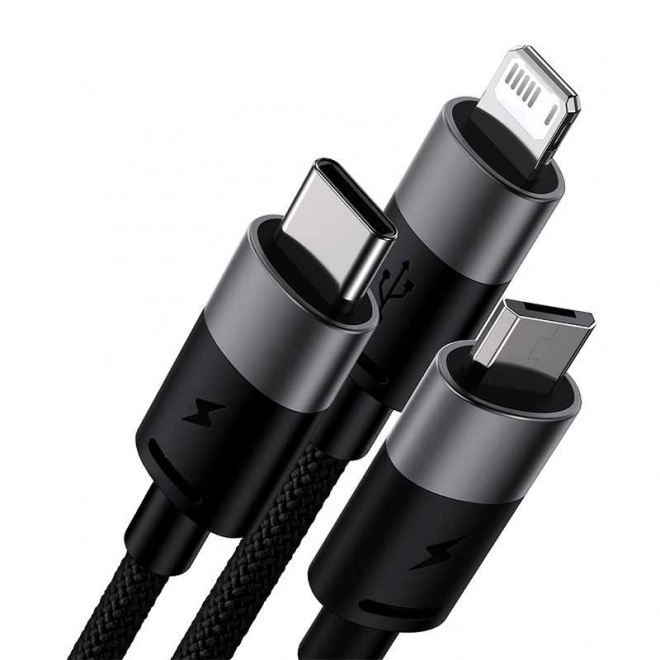 Baseus StarSpeed 3 az 1-ben töltőkábel USB-C, micro USB, Lightning