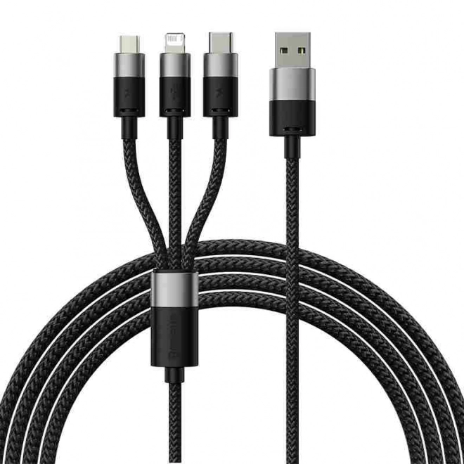 Baseus StarSpeed 3 az 1-ben töltőkábel USB-C, micro USB, Lightning