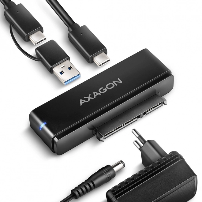 Gyorsport USB-C-SATA Adapter 10Gb/s, 2.5/3.5 HDD/SSD, AXAGON