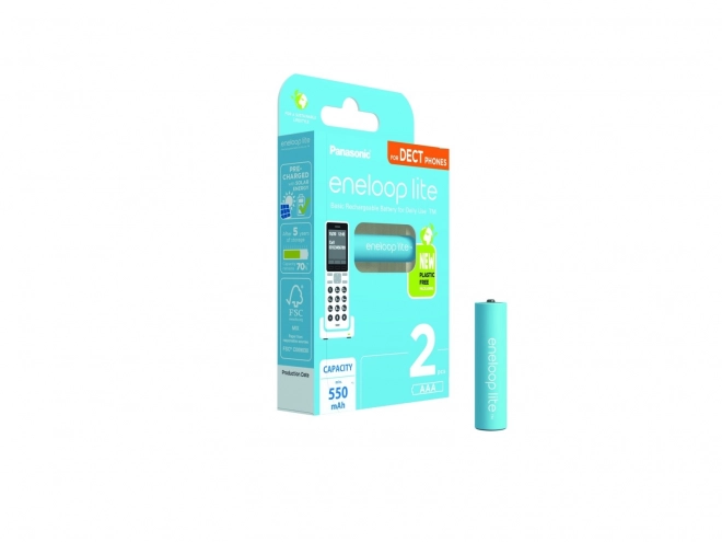 Eneloop lite újratölthető elem AAA 550 mAh 2 darab DECT