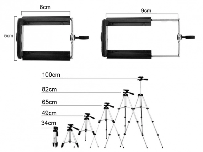 Bluetooth távirányítós tripod tartó telefonnak