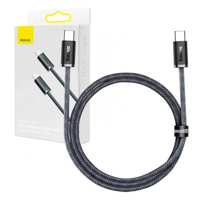 Baseus dynamic series usb-c - usb-c kábel, 100w, 1m, szürke