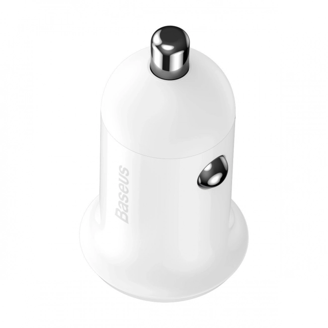 Baseus Grain Pro autós töltő 2x USB 4,8A (fehér)