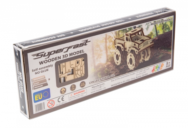 Fa 3D puzzle - monster truck modell