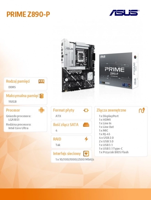 Asus Prime Z890-P alaplap