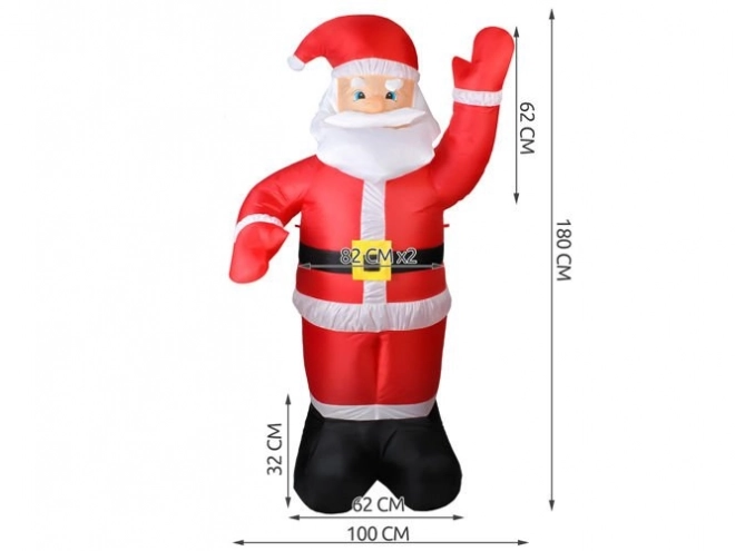 LED felfújható Mikulás - 180 cm