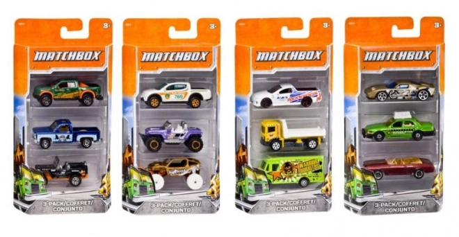 3 darabos Matchbox autócsomag