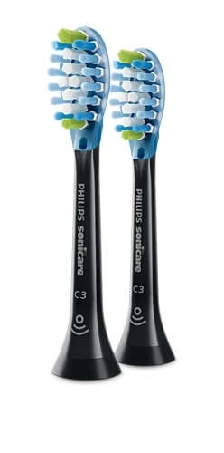Philips Sonicare C3 Plaque Defence fogkefefejek, fekete, 2 db