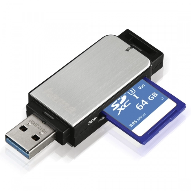 SD/microSD kártyaolvasó USB 3.0 ezüst