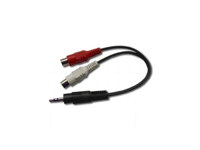 Minijack és 2xRCA (Cinch) audio adapter kábel