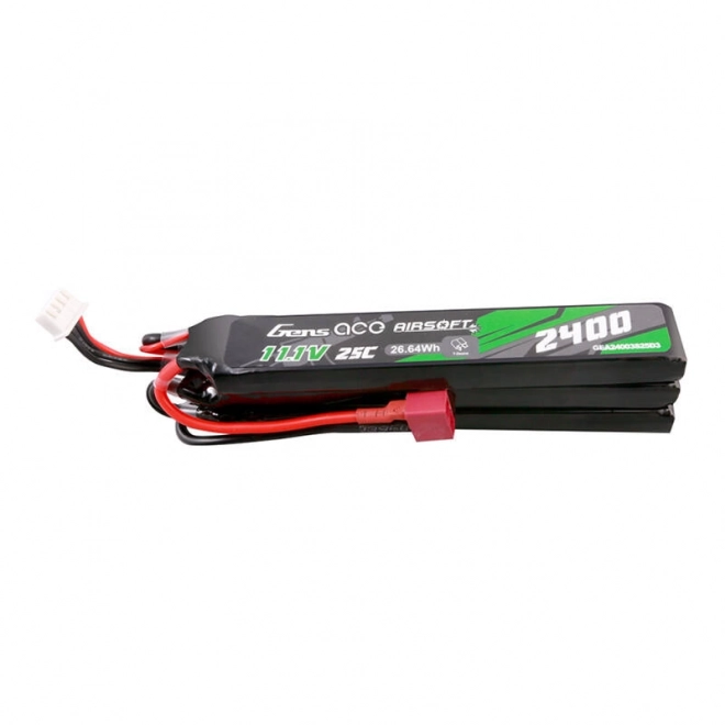 Gens Ace 25C 2400mAh 3S2P 11.1V airsoft lítium-polimer akkumulátor