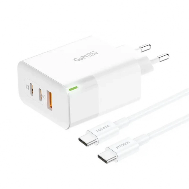 Foneng gyors töltő 65W USB-A és USB-C portokkal