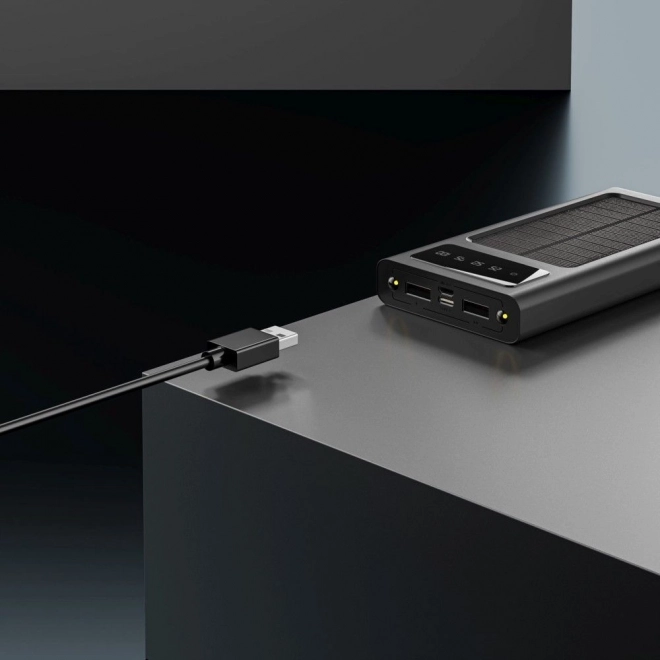 Extralink napelemes power bank 10000 mAh fekete