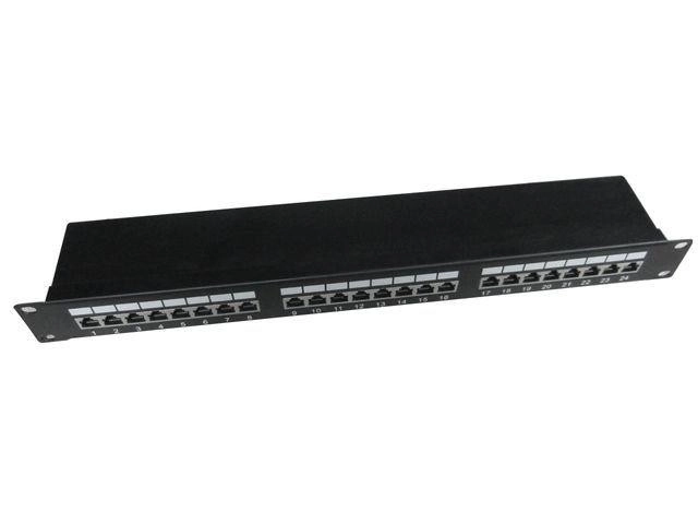 24 portos 1U kábelrendező patch panel