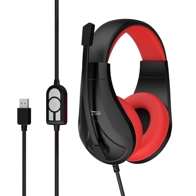 Nemesis USB sztereó gamer fejhallgató mikrofonnal