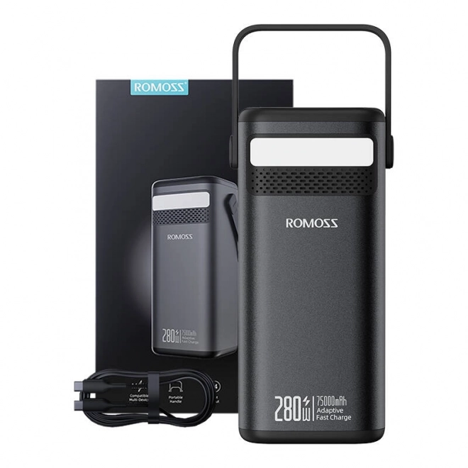 Romoss nagykapacitású hordozható töltő 75000mAh