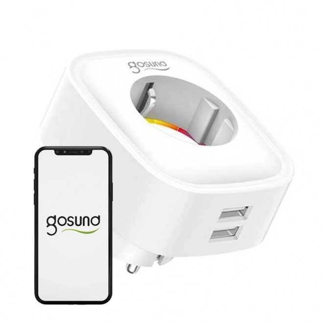 Gosund okos dugalj WiFi 2xUSB, 16A, Tuya támogatással