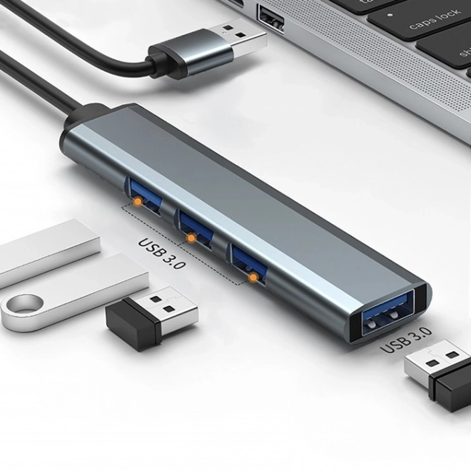 USB 3.0 elosztó 4 az 1-ben