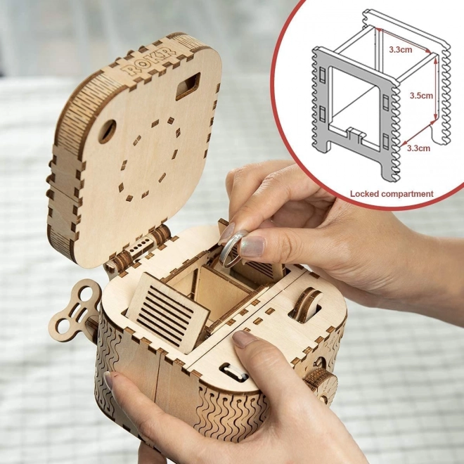 Roboline 3D Fa Ékszerdoboz Kirakó