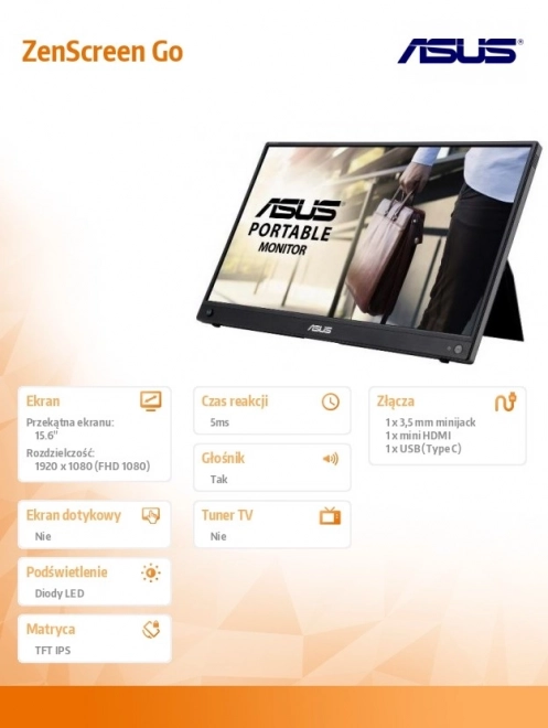 Hordozható Asus ZenScreen Go monitor