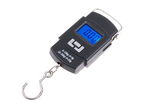 Kompakt Elektronikus Függőmérleg LCD-vel 50kg