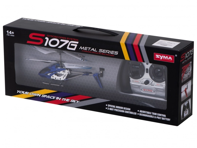 Rc távirányítós helikopter szymma s107g kék – Kék