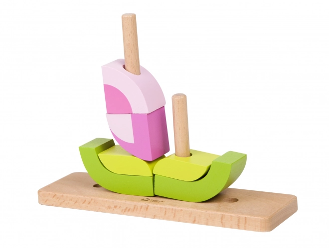 Fa puzzle - Bagoly építőjáték