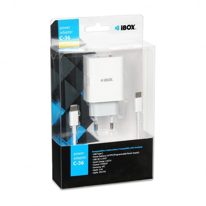 Ibox usb-c gyorstöltő adapter