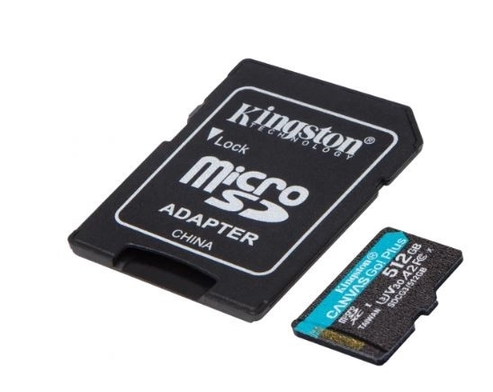 Kingston canvas go plus 512GB microSD memóriakártya