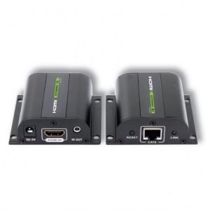 Hdmi jelerősítő Cat.5e/6/6a/7 kábelen 60m-ig IR vevővel, fekete
