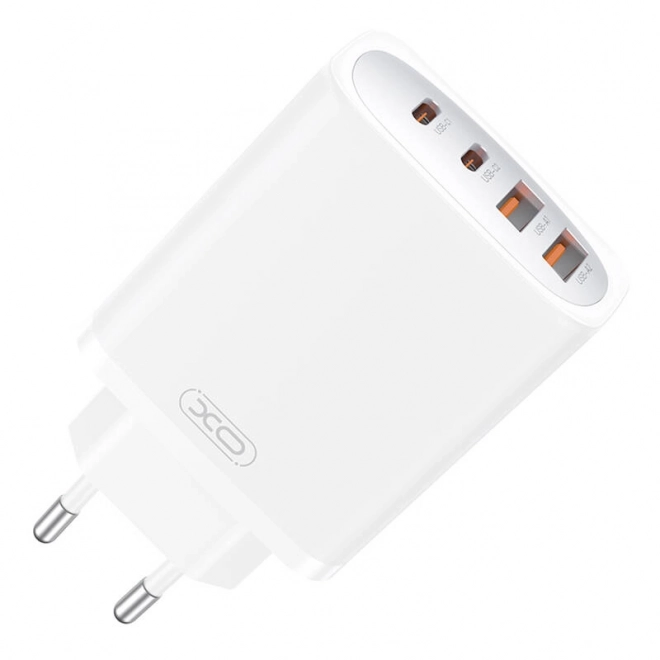 Fali töltő 45W GaN 2x USB-C 2x USB-A