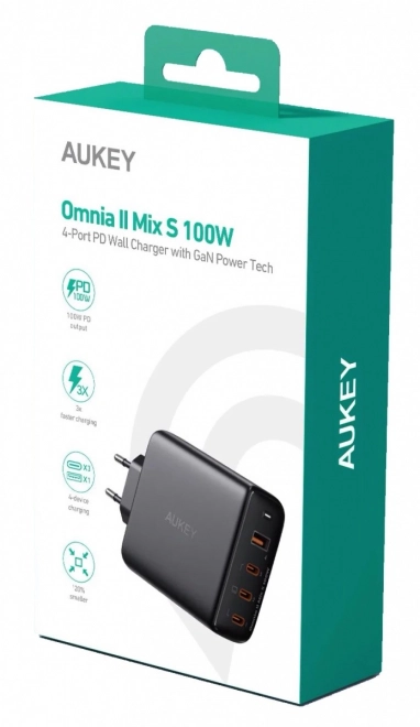 Aukey nagy teljesítményű 100W töltő