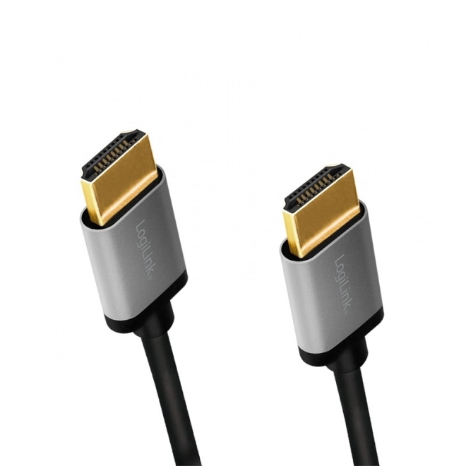 Alumínium HDMI kábel 4K 60Hz 1m Fekete