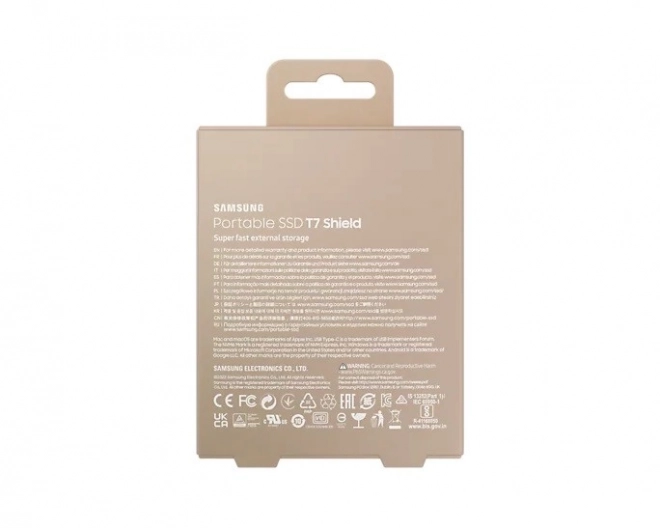 Külső SSD Samsung T7 Shield 1TB USB 3.2, bézs