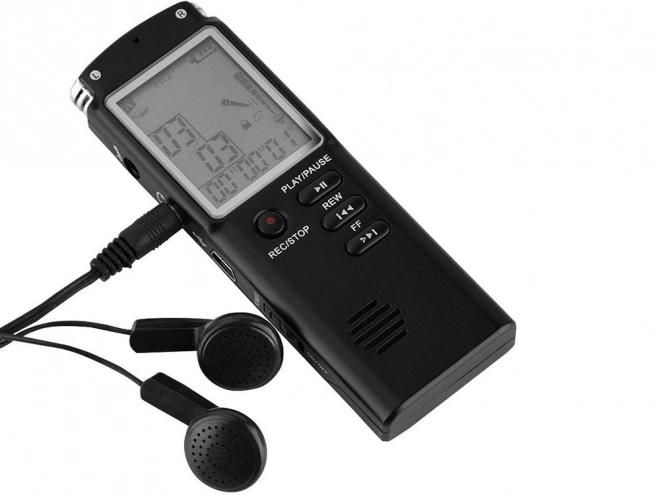 Diktafon MP3 lejátszó 8GB memóriával és érzékeny mikrofonnal