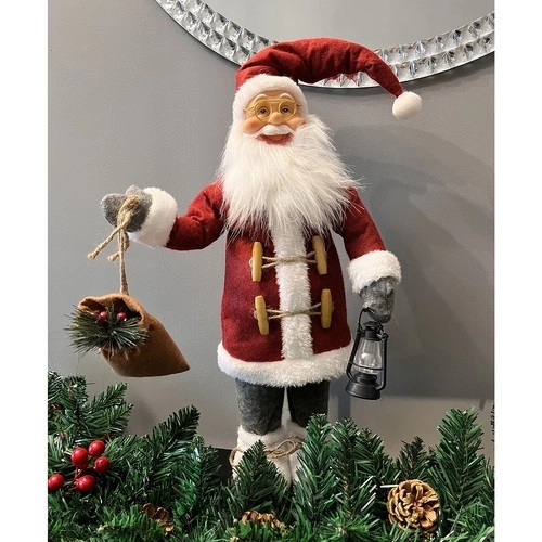 Karácsonyi Mikulás figura 45cm