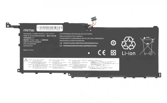 Akkumulátor Lenovo ThinkPad X1 Carbon számára
