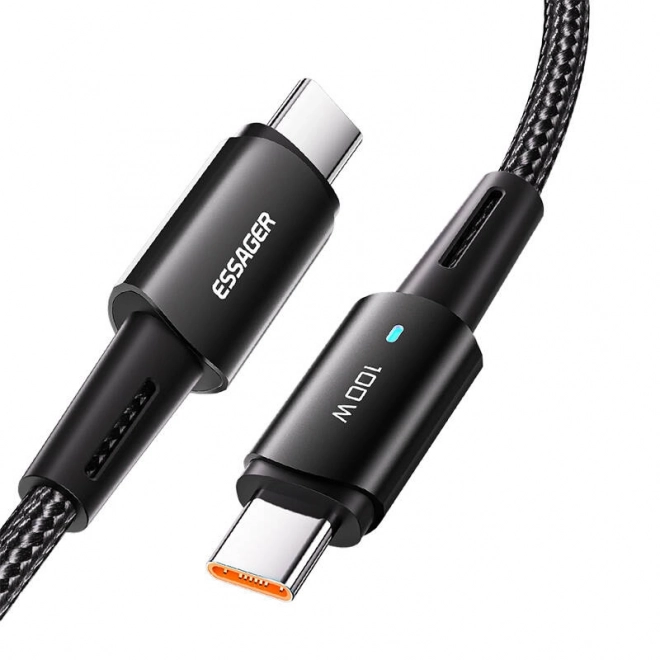 Essager usb-c kábel 100w 1m fekete