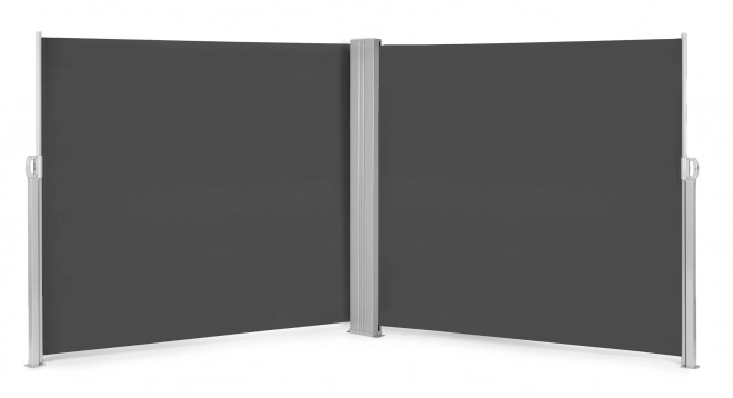 Kétoldalas napellenző 300x300x180 cm napvédő magánéletért antracit MultiGarden