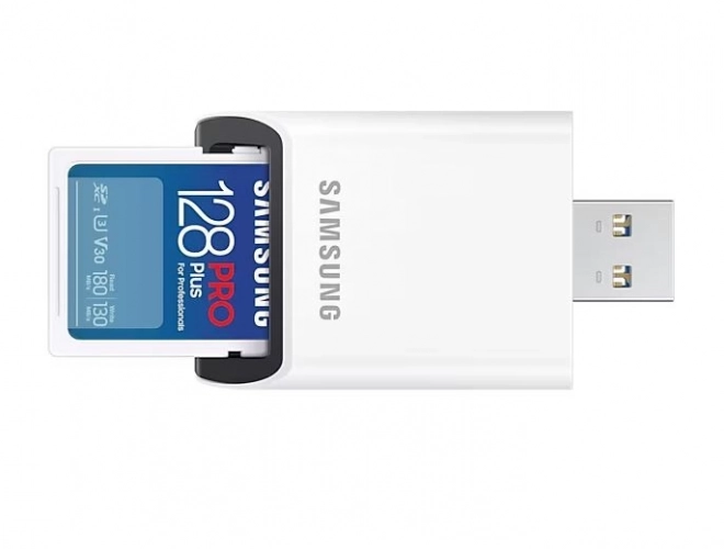 Samsung SD Pro Plus 128GB memóriakártya és olvasó