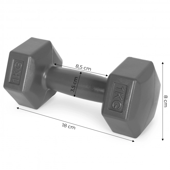 ModernHome Hex Súlyzók 2x1 kg